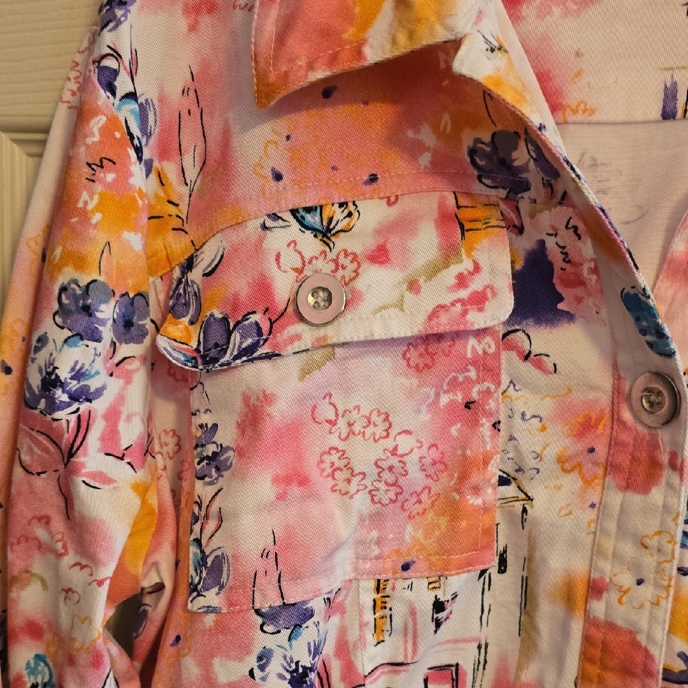LH‎ Sport Floral Button-Up Shirt - Picture 4 of 6
